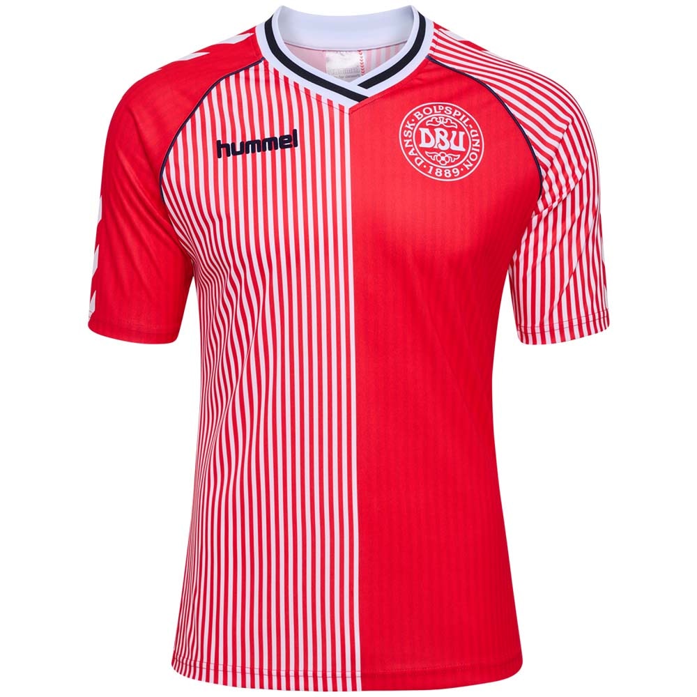 Hummel Danmark Retro Fotballdrakt 1986 Hjemme