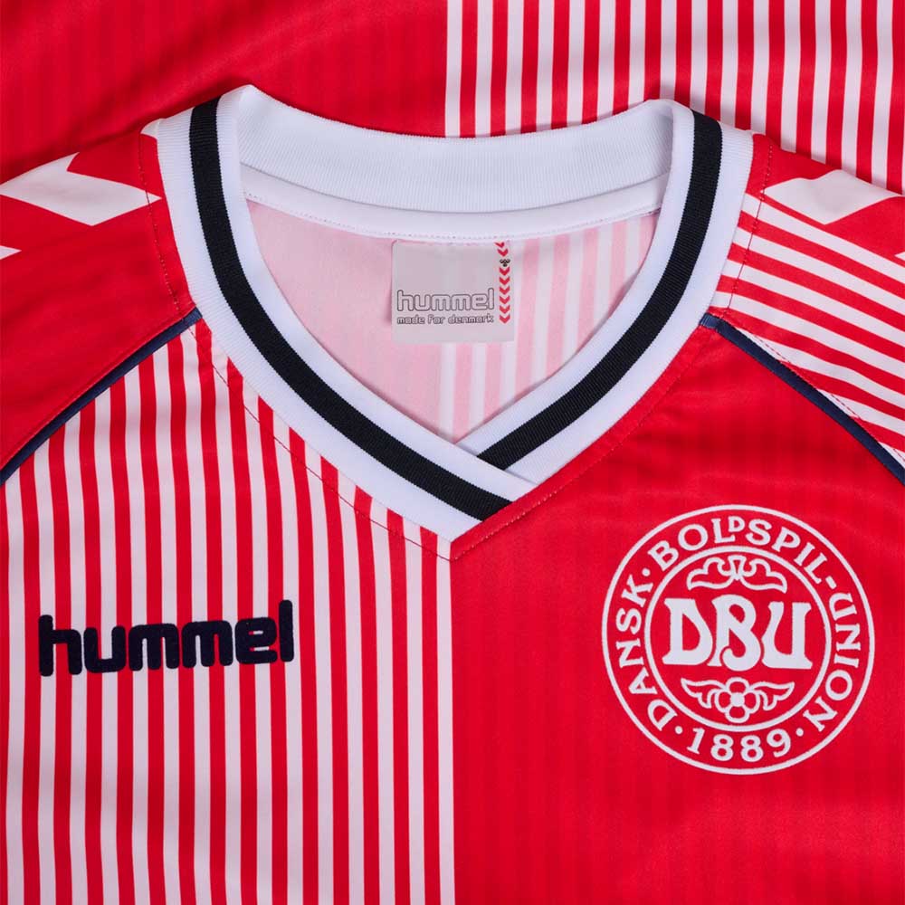Hummel Danmark Retro Fotballdrakt 1986 Hjemme