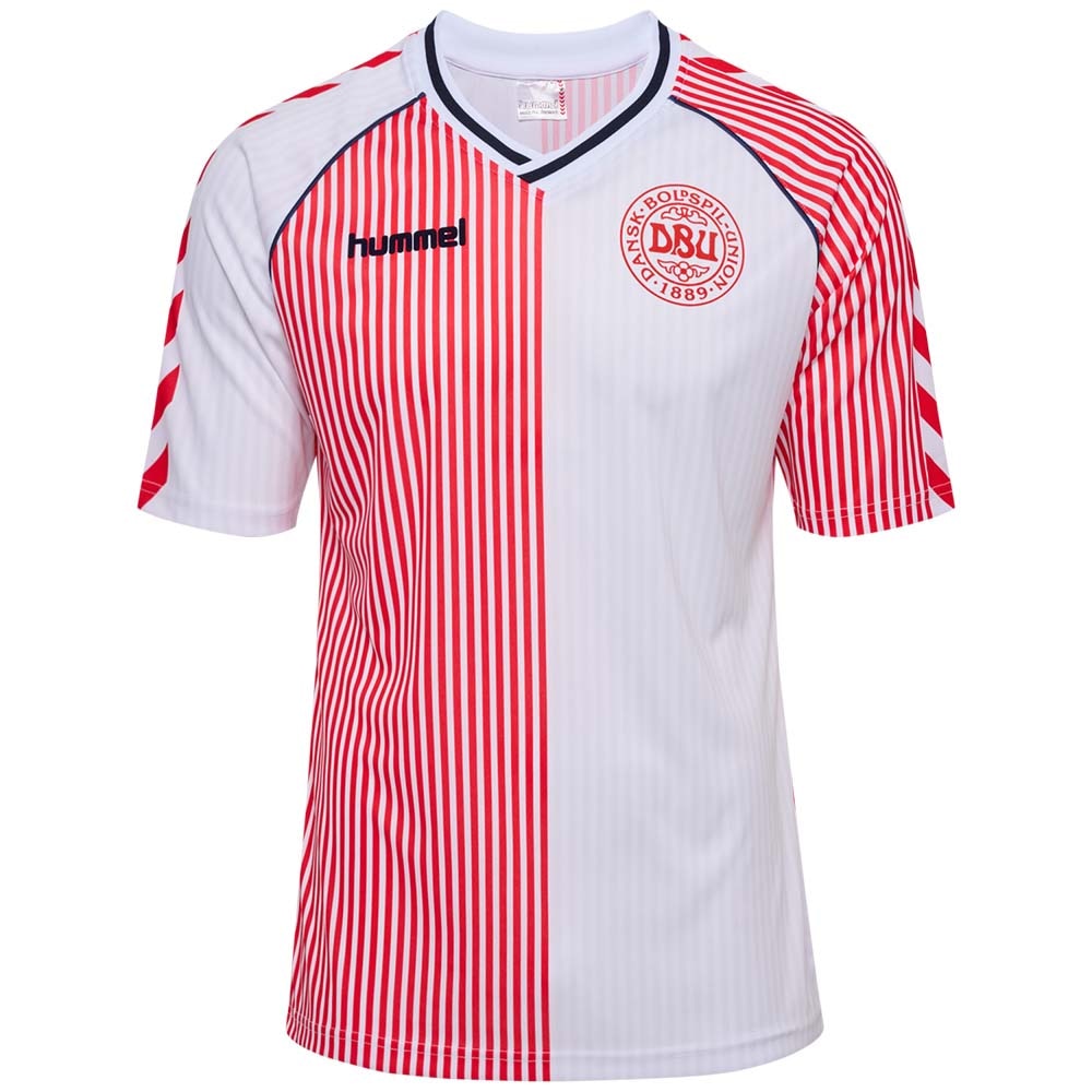 Hummel Danmark Retro Fotballdrakt 1986 Borte