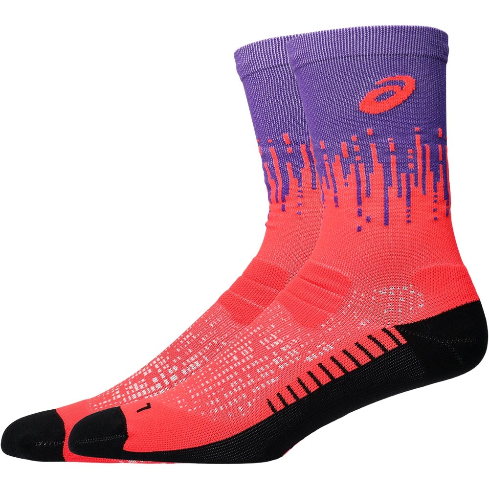 Asics Performance Run Sock Crew Rød/Lilla