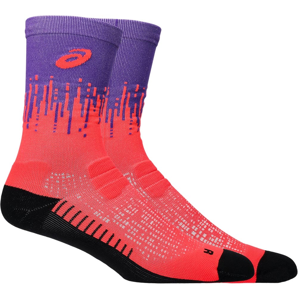 Asics Performance Run Sock Crew Rød/Lilla