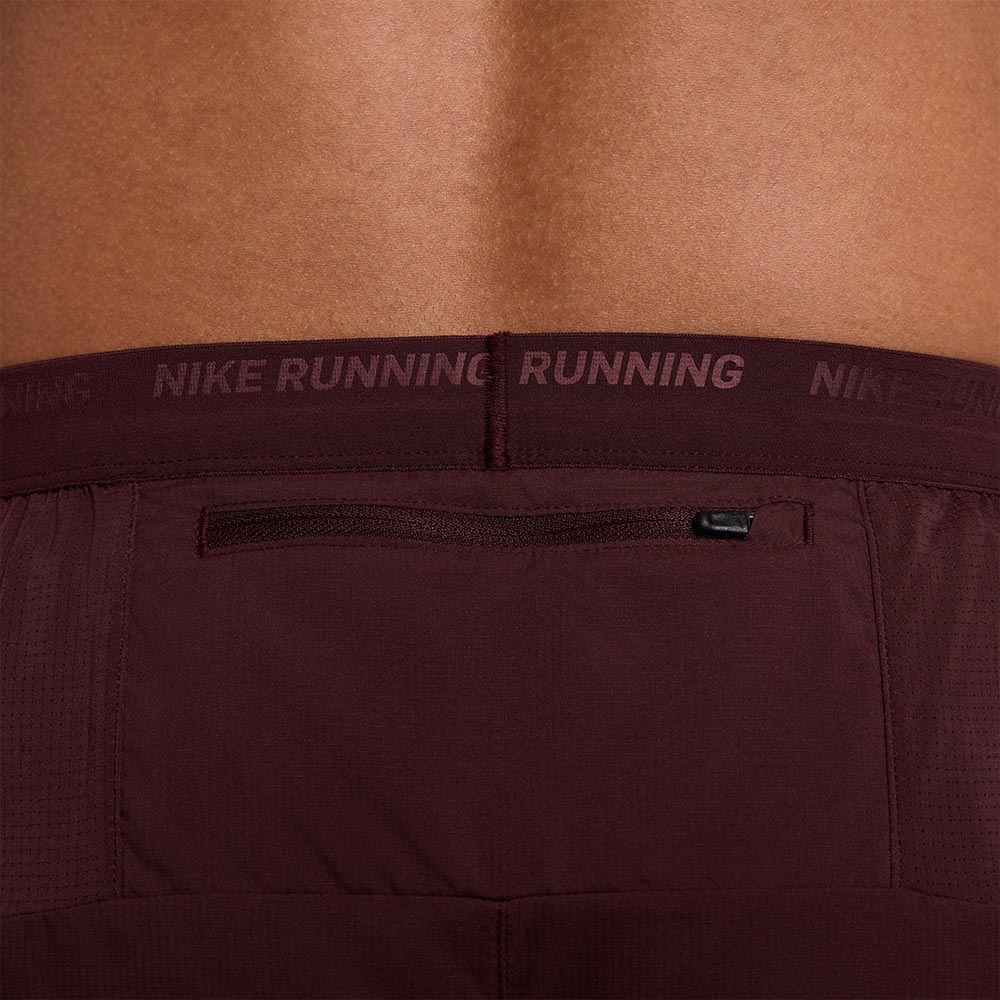 Nike Dri-Fit Stride Løpeshorts 5" Herre Burgunder