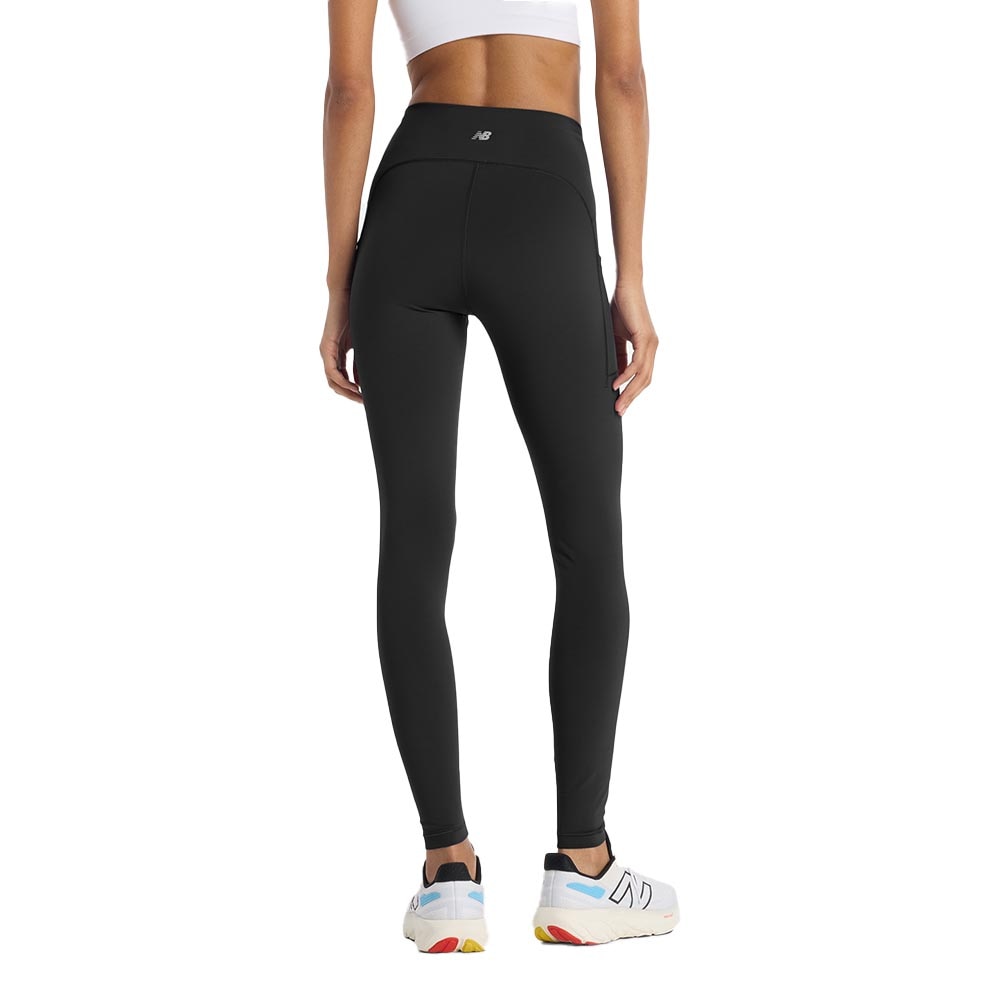 New Balance Sleek Pocket Tights Dame Sort