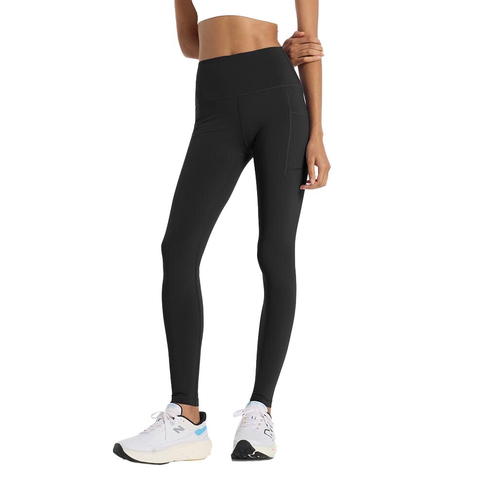 New Balance Sleek Pocket Tights Dame Sort