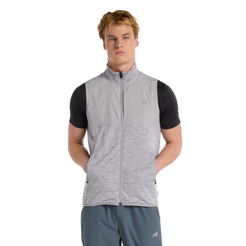 New Balance Heat Grid Vest Herre Grå