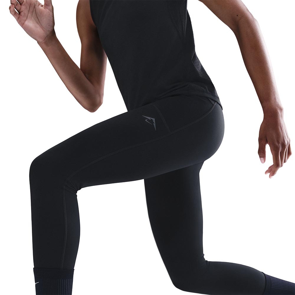 Nike Dri-Fit Trail High-Rise 7/8 Løpetights Dame Sort
