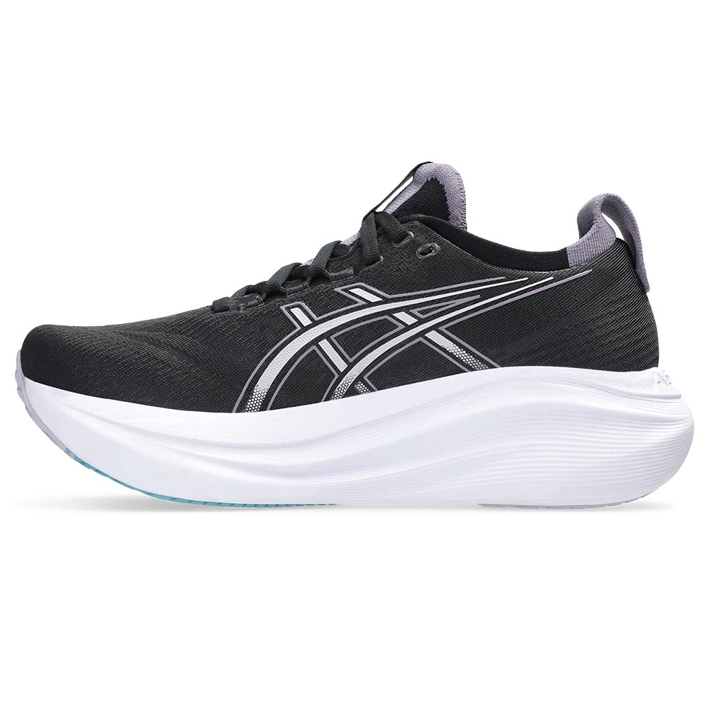 Asics Gel-Nimbus 27 Joggesko Dame Sort/Hvit/Blå
