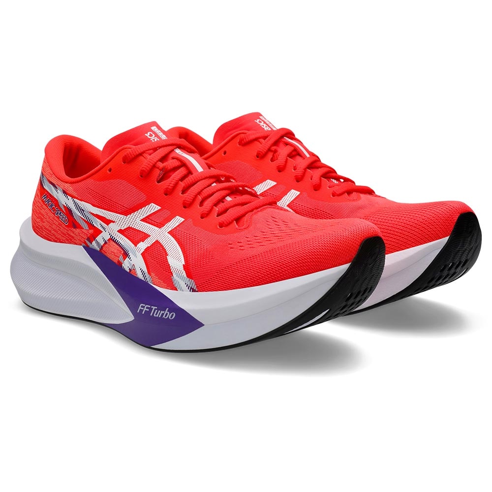Asics Magic Speed 4 Joggesko Herre Rød/Hvit/Lilla