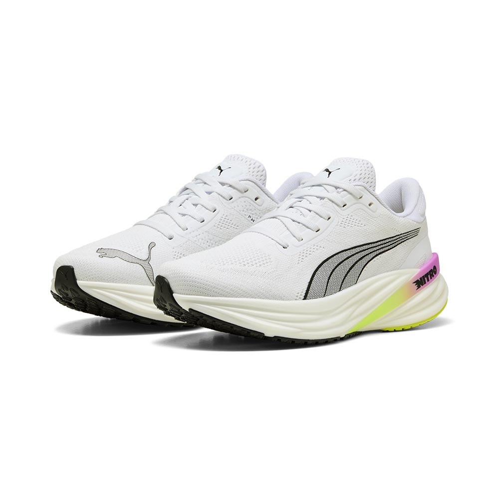Puma Magnify Nitro 2 Joggesko Dame Hvit/Lilla/Grønn
