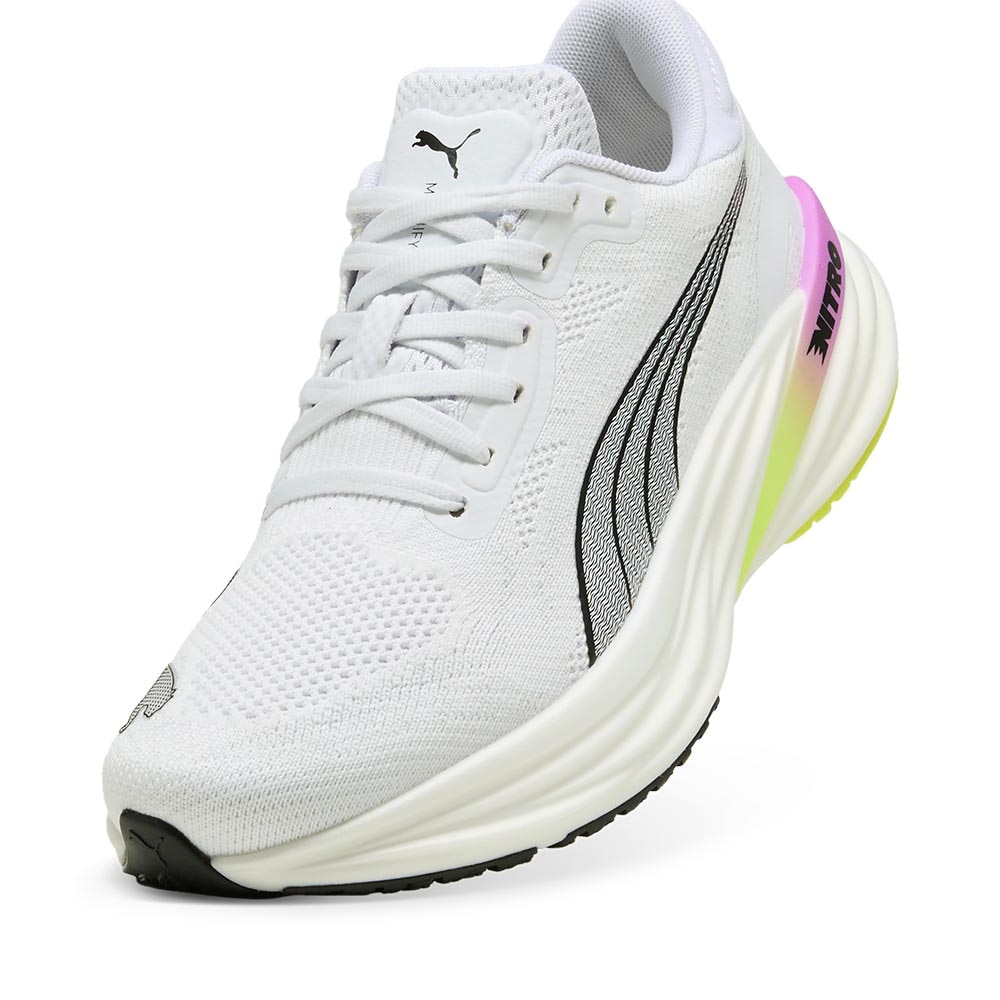 Puma Magnify Nitro 2 Joggesko Dame Hvit/Lilla/Grønn