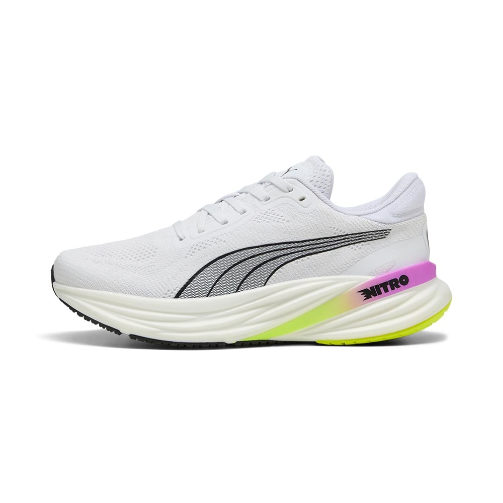 Puma Magnify Nitro 2 Joggesko Dame Hvit/Lilla/Grønn