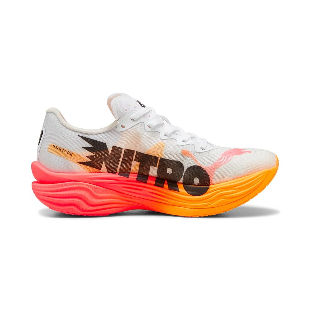 Puma Deviate Nitro Elite 3 Joggesko Herre Hvit/Oransje/Rød