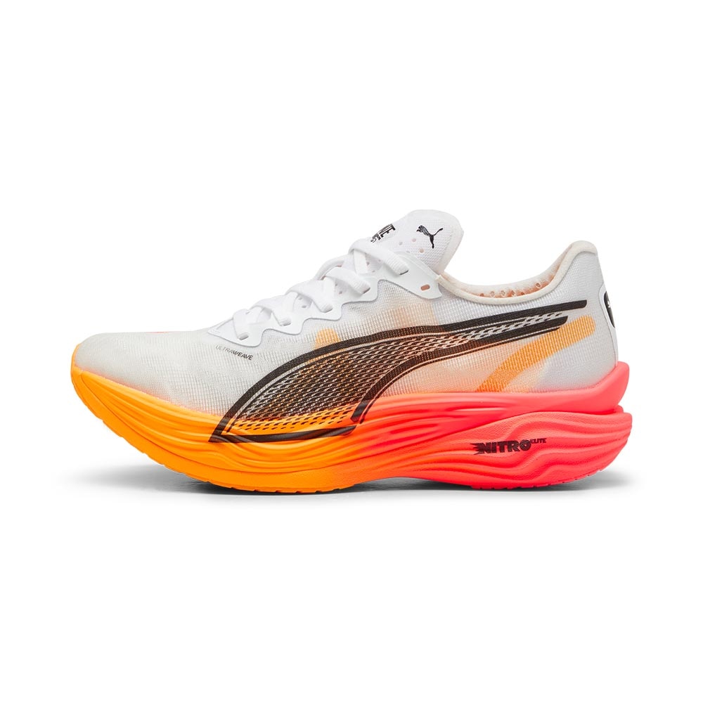 Puma Deviate Nitro Elite 3 Joggesko Herre Hvit/Oransje/Rød