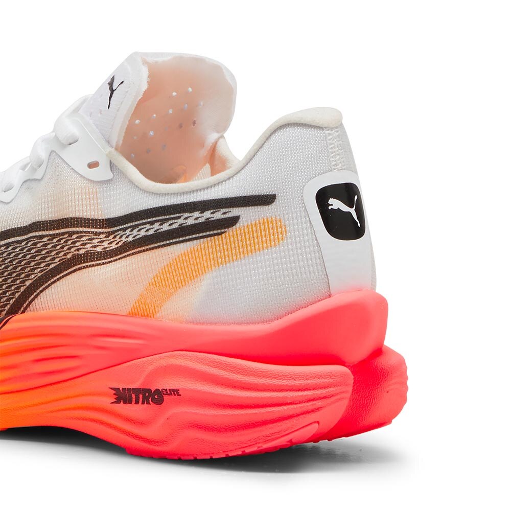 Puma Deviate Nitro Elite 3 Joggesko Herre Hvit/Oransje/Rød