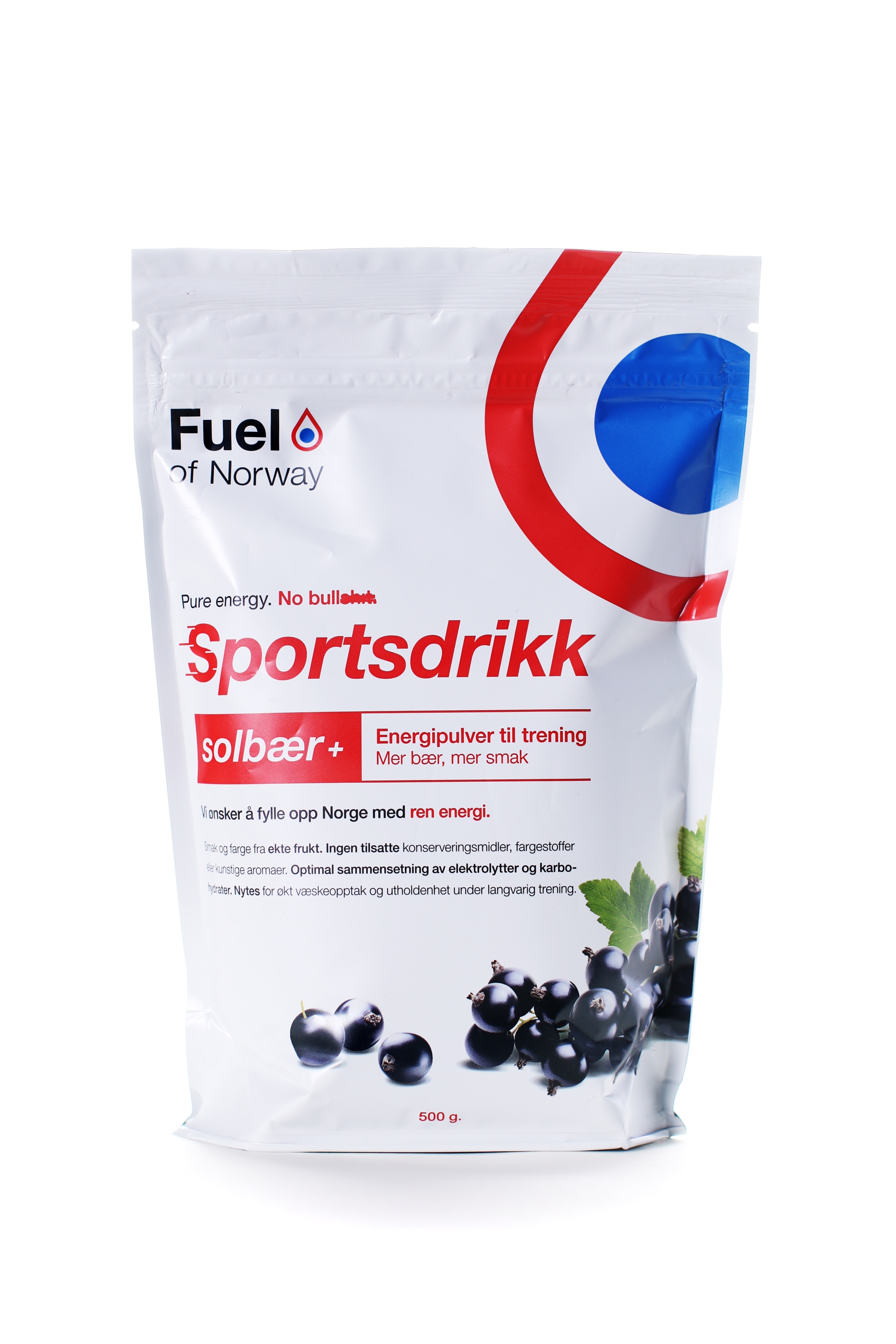 Fuel of Norway Sportsdrikke 0.5kg solbær