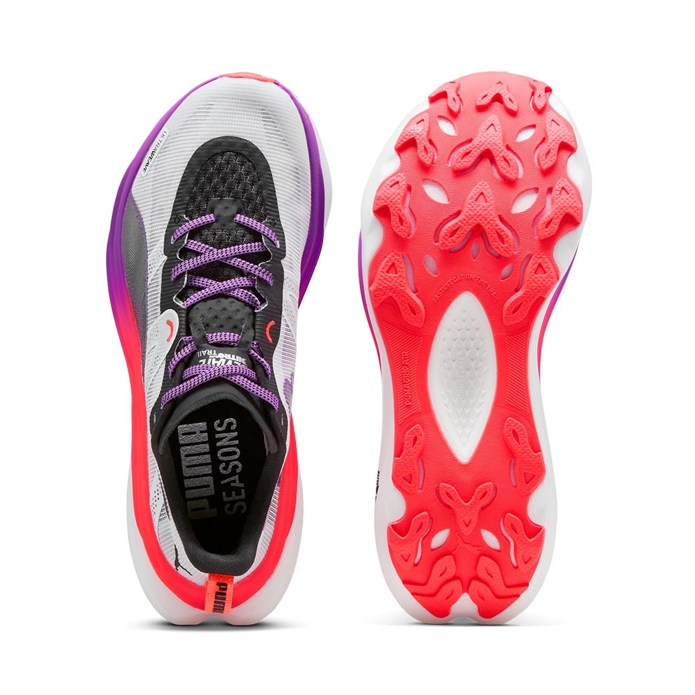 Puma Deviate Nitro Elite Trail Joggesko Dame Hvit/Sort/Lilla