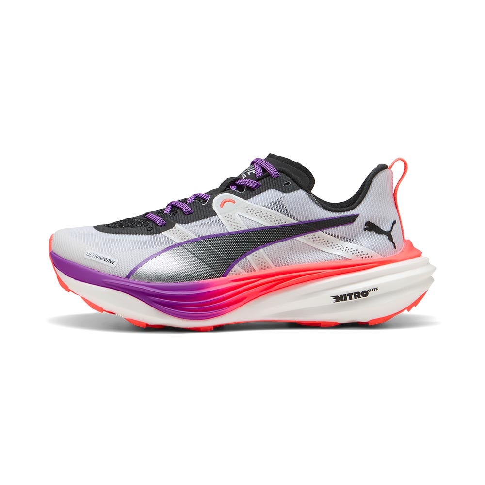 Puma Deviate Nitro Elite Trail Joggesko Dame Hvit/Sort/Lilla