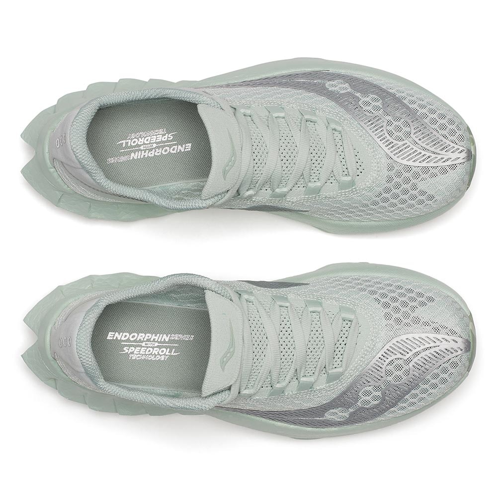 Saucony Endorphin Pro 4 Joggesko Dame Grønn/Grå