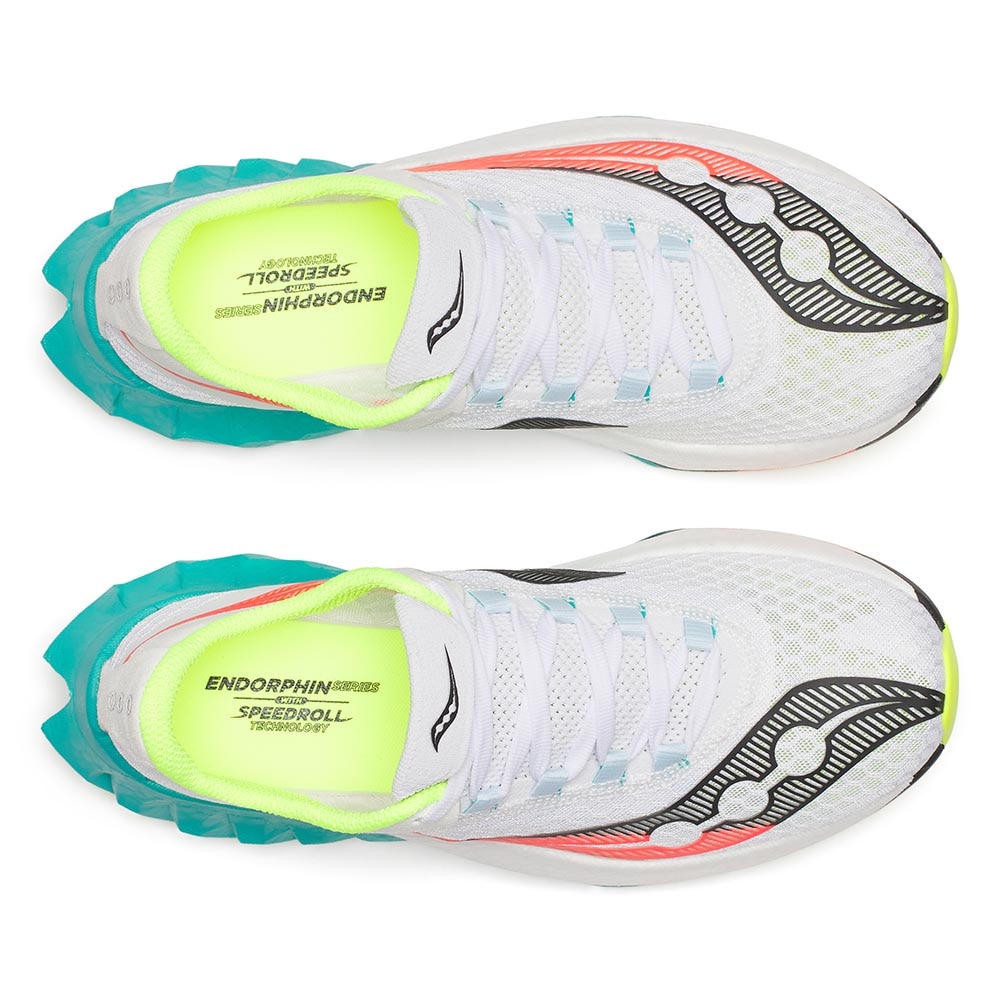 Saucony Endorphin Pro 4 Joggesko Dame Hvit/Flerfarget