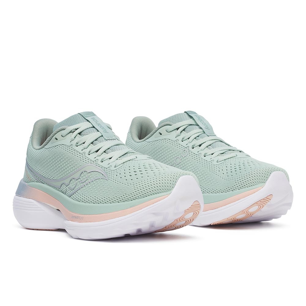 Saucony Endorphin Trainer Joggesko Dame Grønn/Rosa
