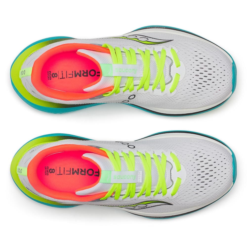Saucony Endorphin Trainer Joggesko Dame Hvit/Flerfarget