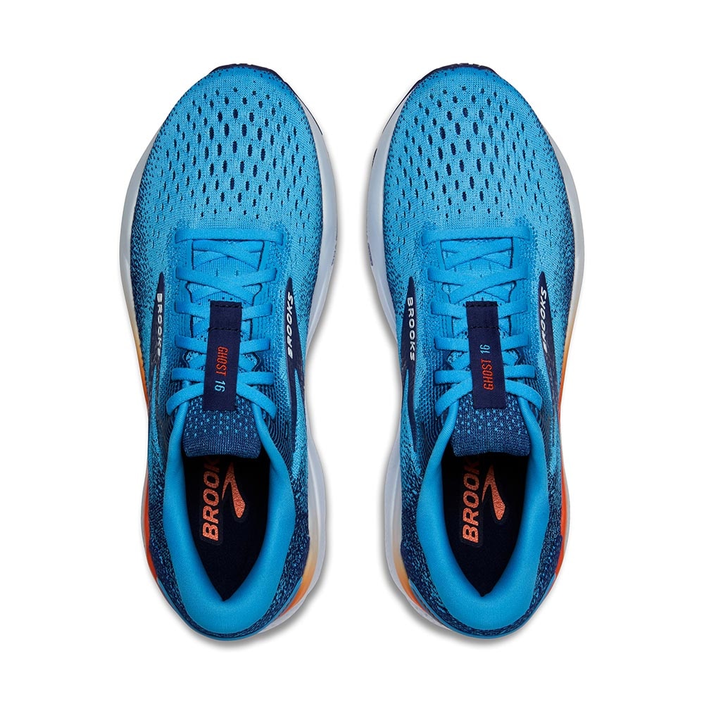 Brooks Ghost 16 Joggesko Herre Blå/Oransje