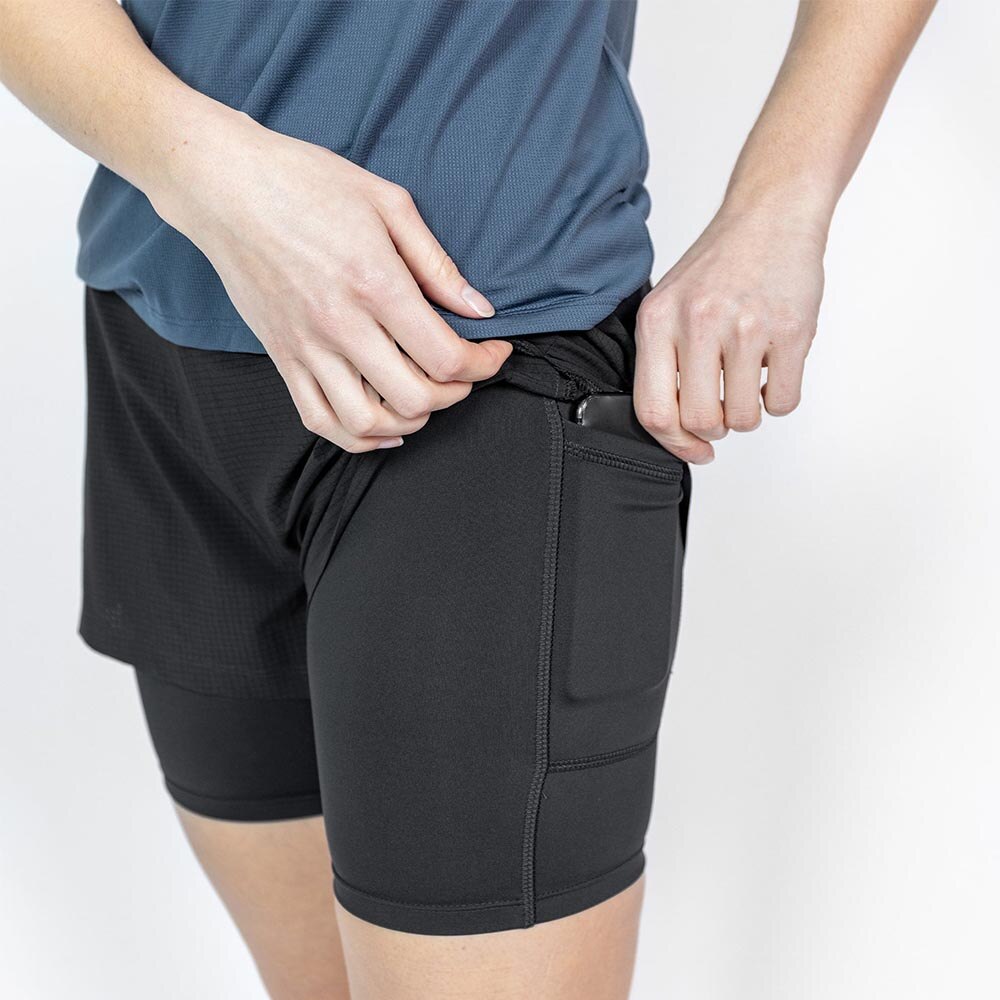 LiiteGuard Glu-Tech Running 2in1 Shorts Dame Sort