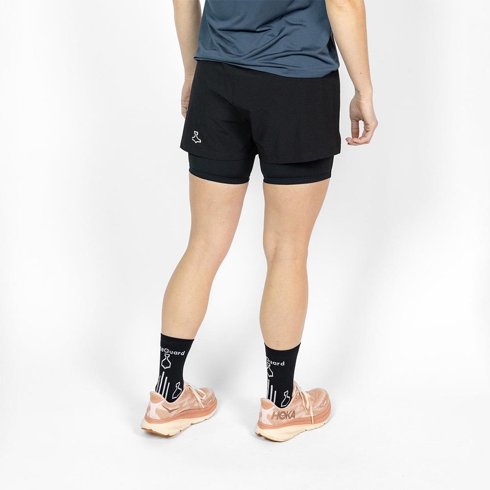 LiiteGuard Glu-Tech Running 2in1 Shorts Dame Sort