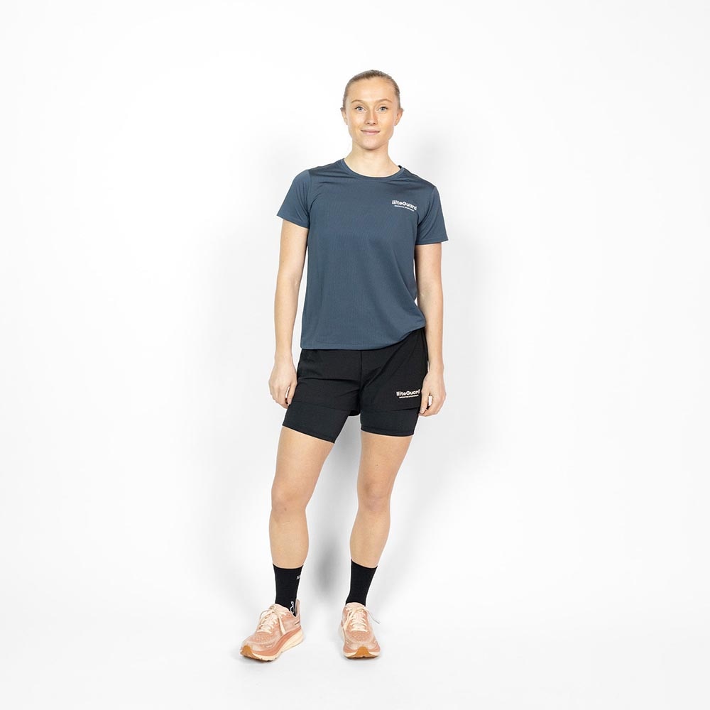 LiiteGuard Glu-Tech Running 2in1 Shorts Dame Sort