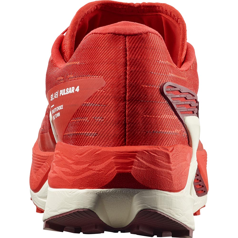 Salomon S/Lab Pulsar 4 Joggesko Rød/Hvit