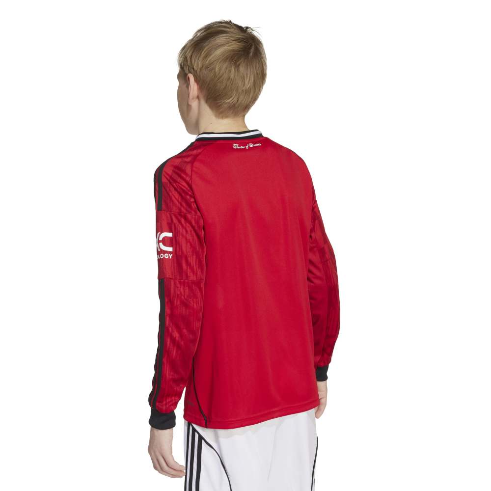 Adidas Manchester United Langermet Fotballdrakt 25/26 Barn Hjemme
