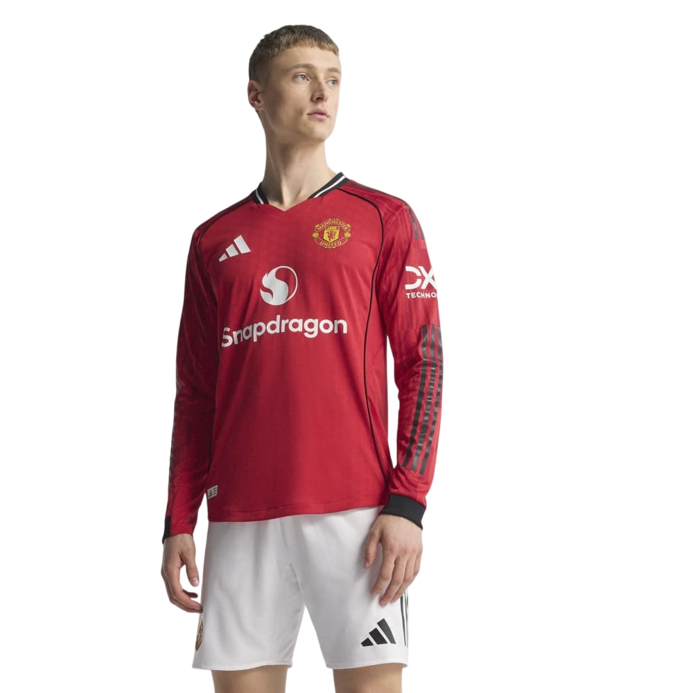 Adidas Manchester United Authentic Langermet Fotballdrakt 25/26 Hjemme