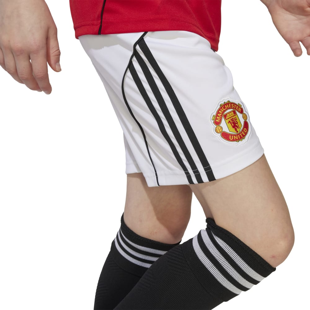 Adidas Manchester United Fotballshorts 25/26 Barn Hjemme