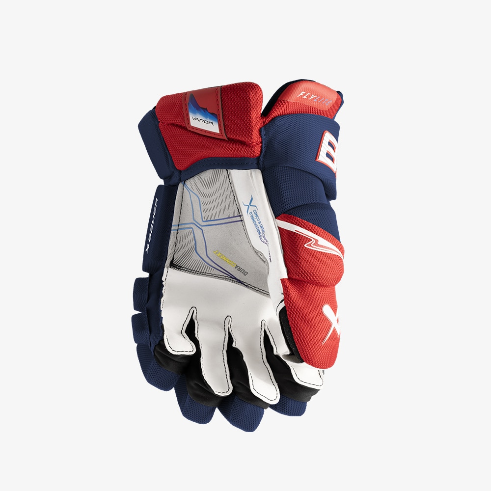 Bauer Vapor Flylite Junior Hockeyhanske Marine/Rød/Hvit