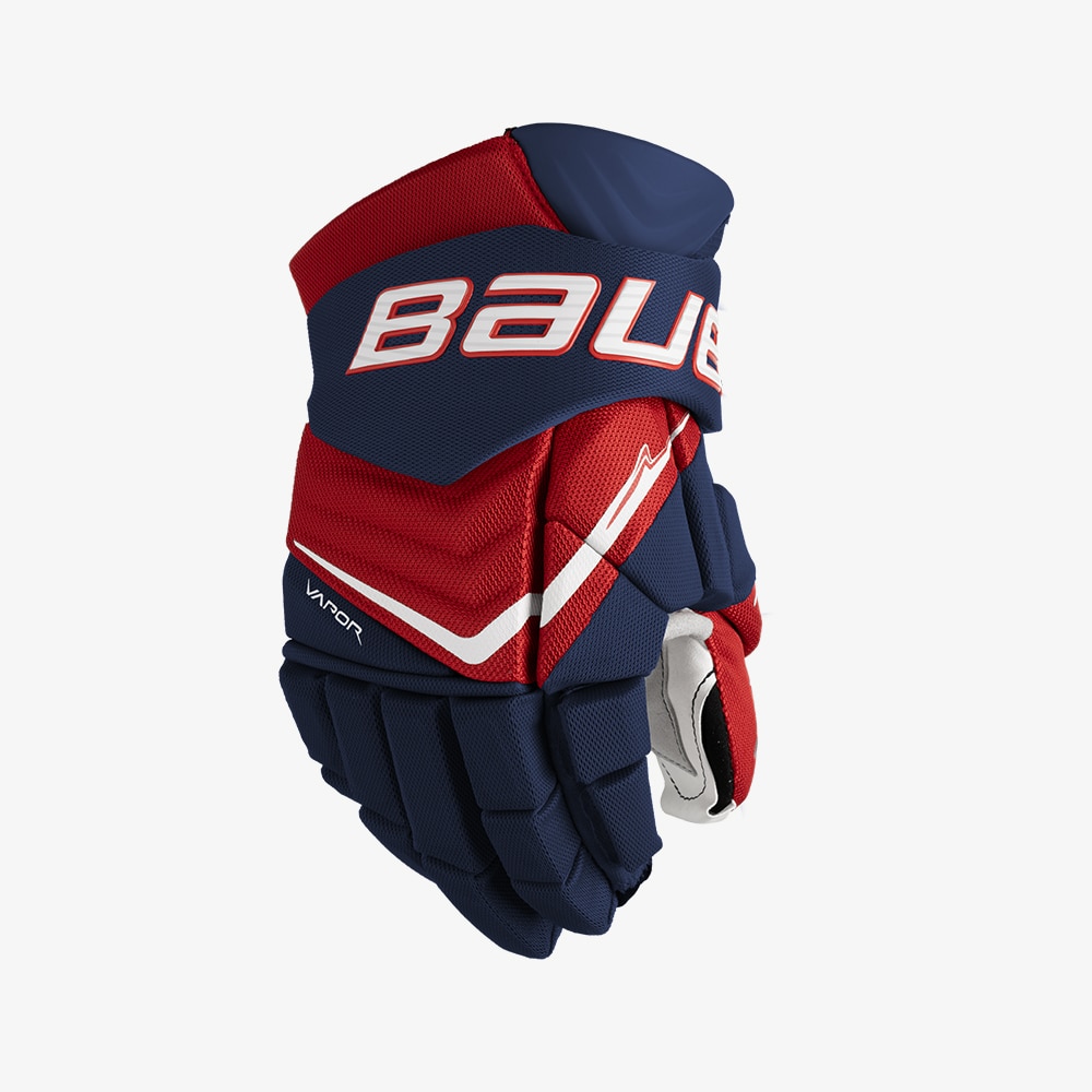 Bauer Vapor Flylite Junior Hockeyhanske Marine/Rød/Hvit