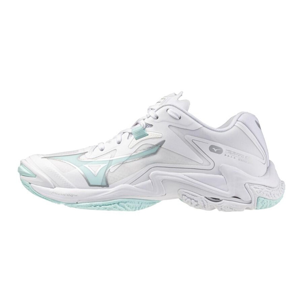 Mizuno Wave Lightning Z8 Hallsko Dame Hvit/Blå