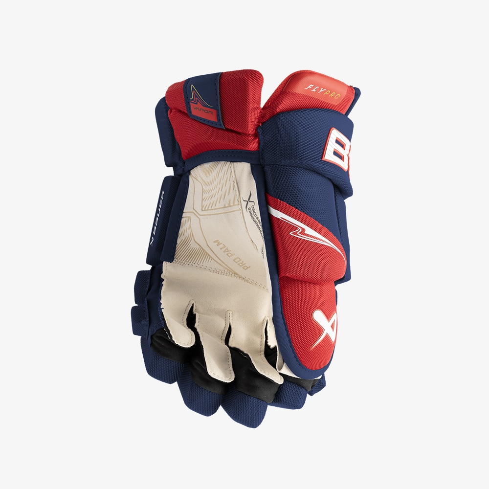 Bauer Vapor Flypro Hockeyhanske Marine/Rød/Hvit