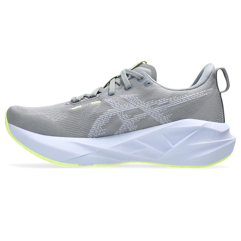 Asics Novablast 5 Joggesko Dame Grå/Lys Blå/Grønn