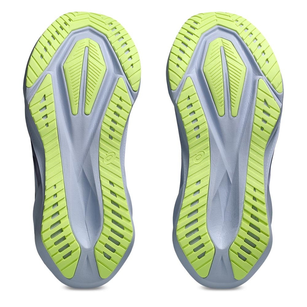 Asics Novablast 5 Joggesko Dame Grå/Lys Blå/Grønn