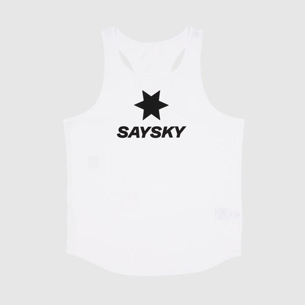 Saysky Logo Flow Singlet Herre Hvit/Sort