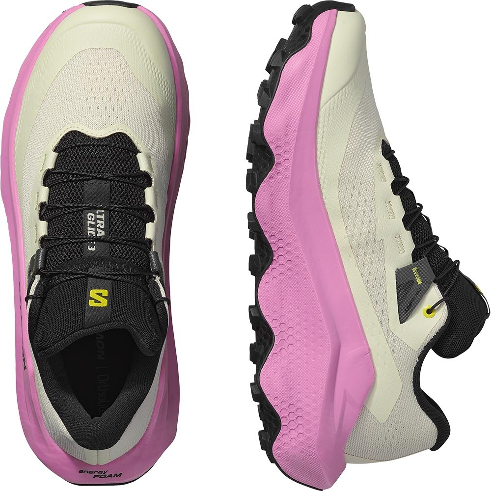 Salomon Ultra Glide 3 Joggesko Dame Beige/Rosa