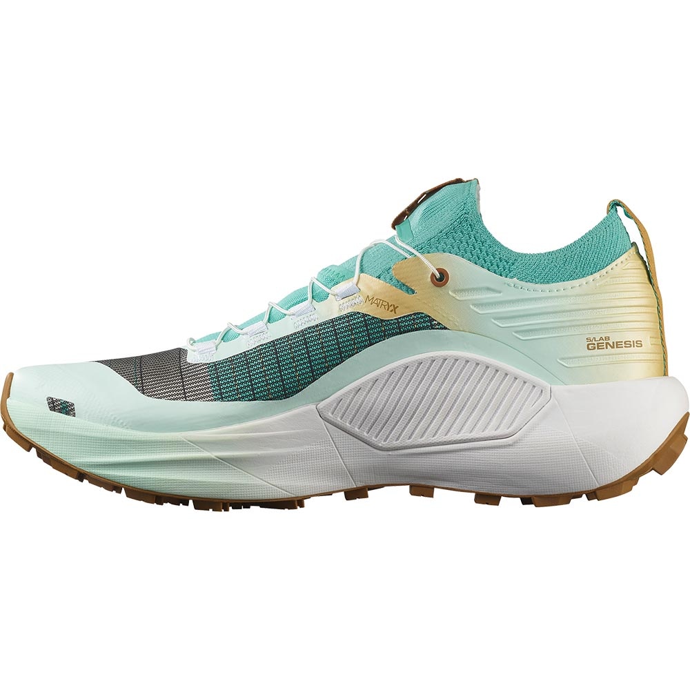 Salomon S7LAB Genesis Limited Courtney Edition V2 Joggesko Blå/Hvit/Gull