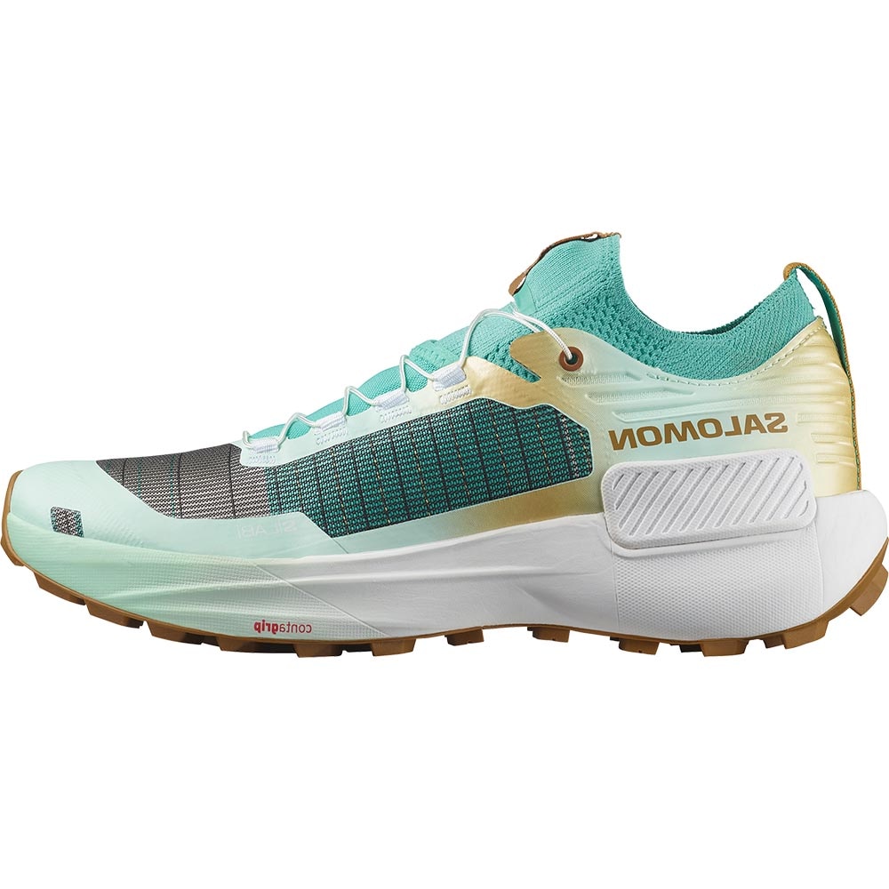 Salomon S7LAB Genesis Limited Courtney Edition V2 Joggesko Blå/Hvit/Gull
