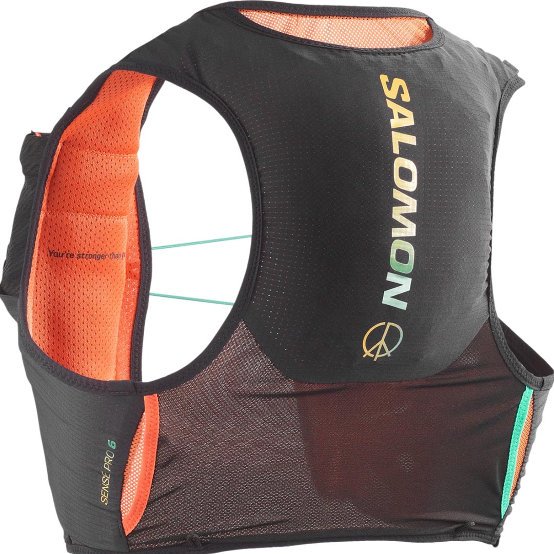 Salomon Sense Pro 6 Limited Courtney Edition Løpevest Sort/Turkis/Oransje