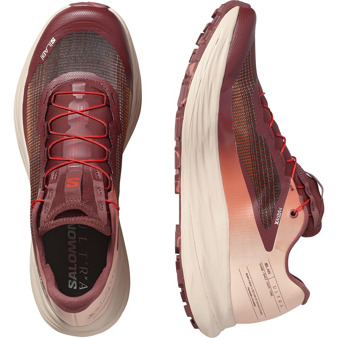 Salomon S/Lab Ultra V2 Joggesko Burgunder/Beige