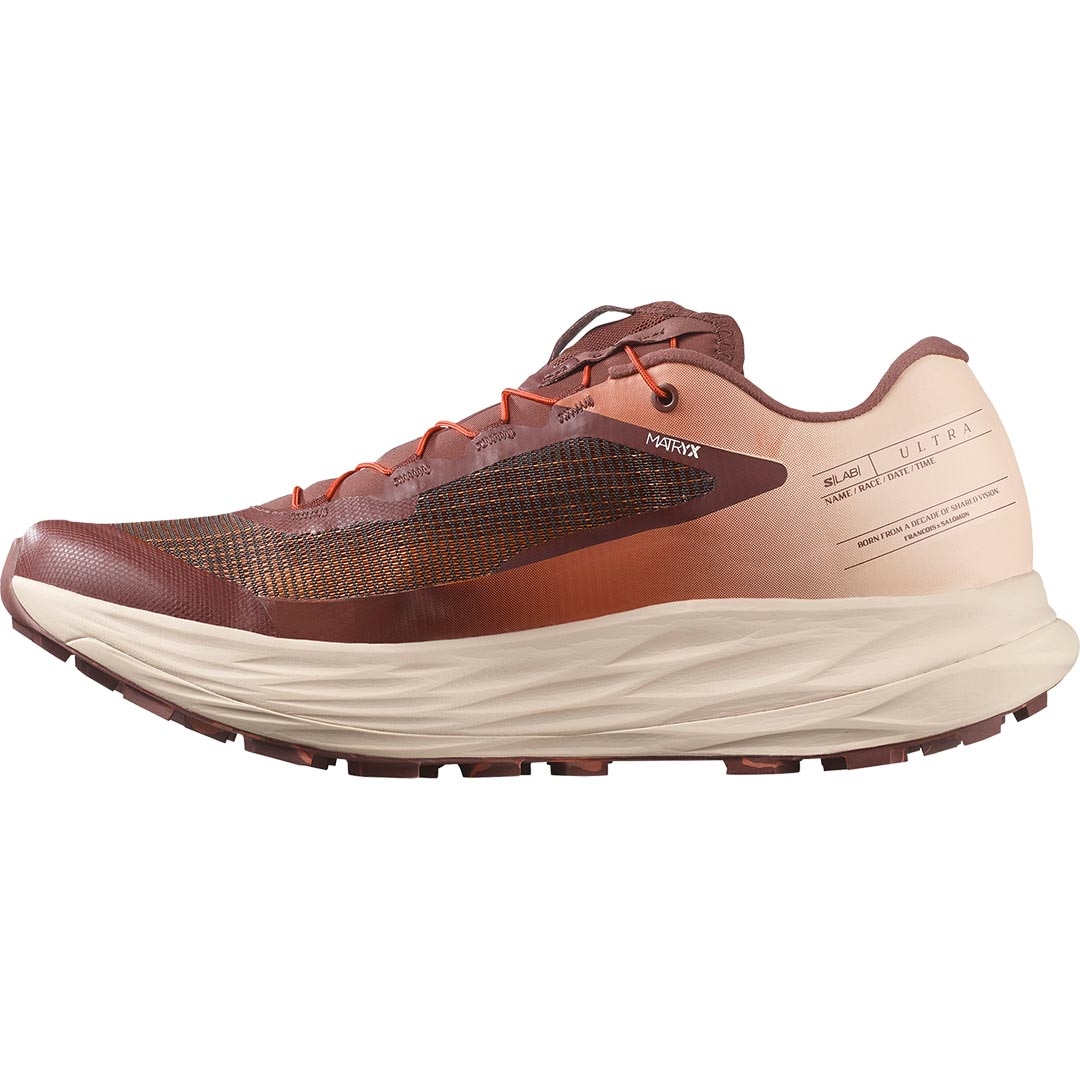 Salomon S/Lab Ultra V2 Joggesko Burgunder/Beige