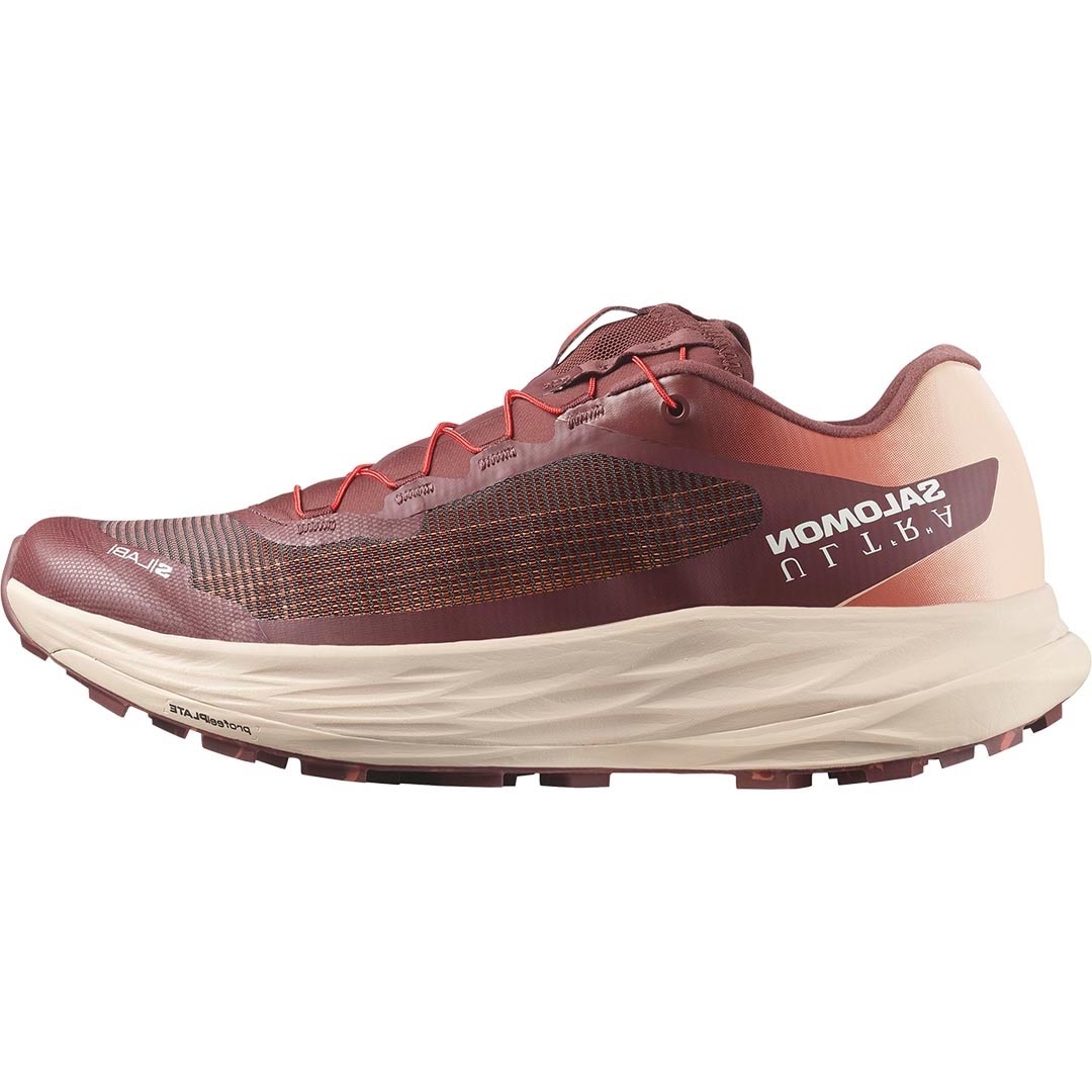 Salomon S/Lab Ultra V2 Joggesko Burgunder/Beige