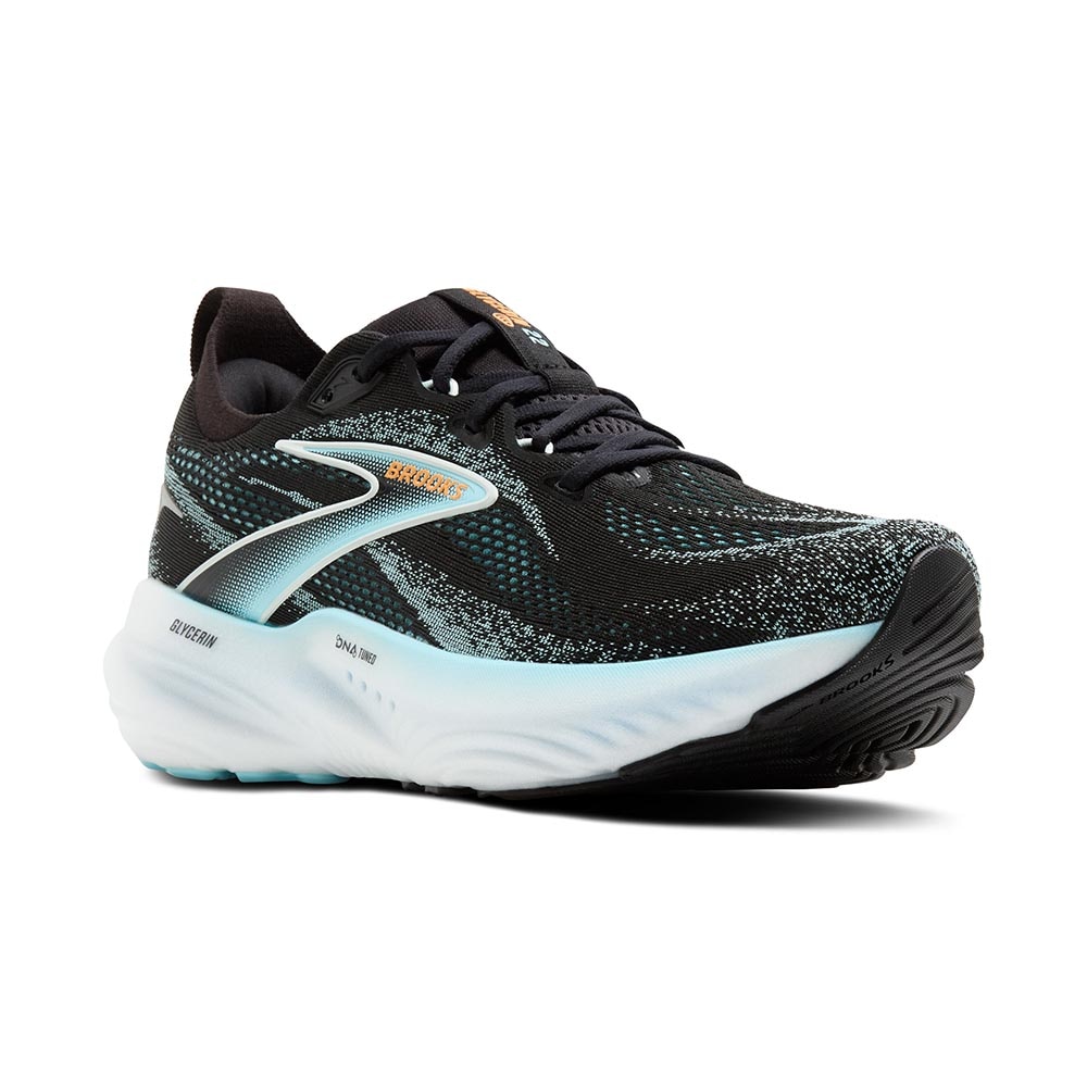 Brooks Glycerin 22 Joggesko Herre Sort/Blå/Hvit