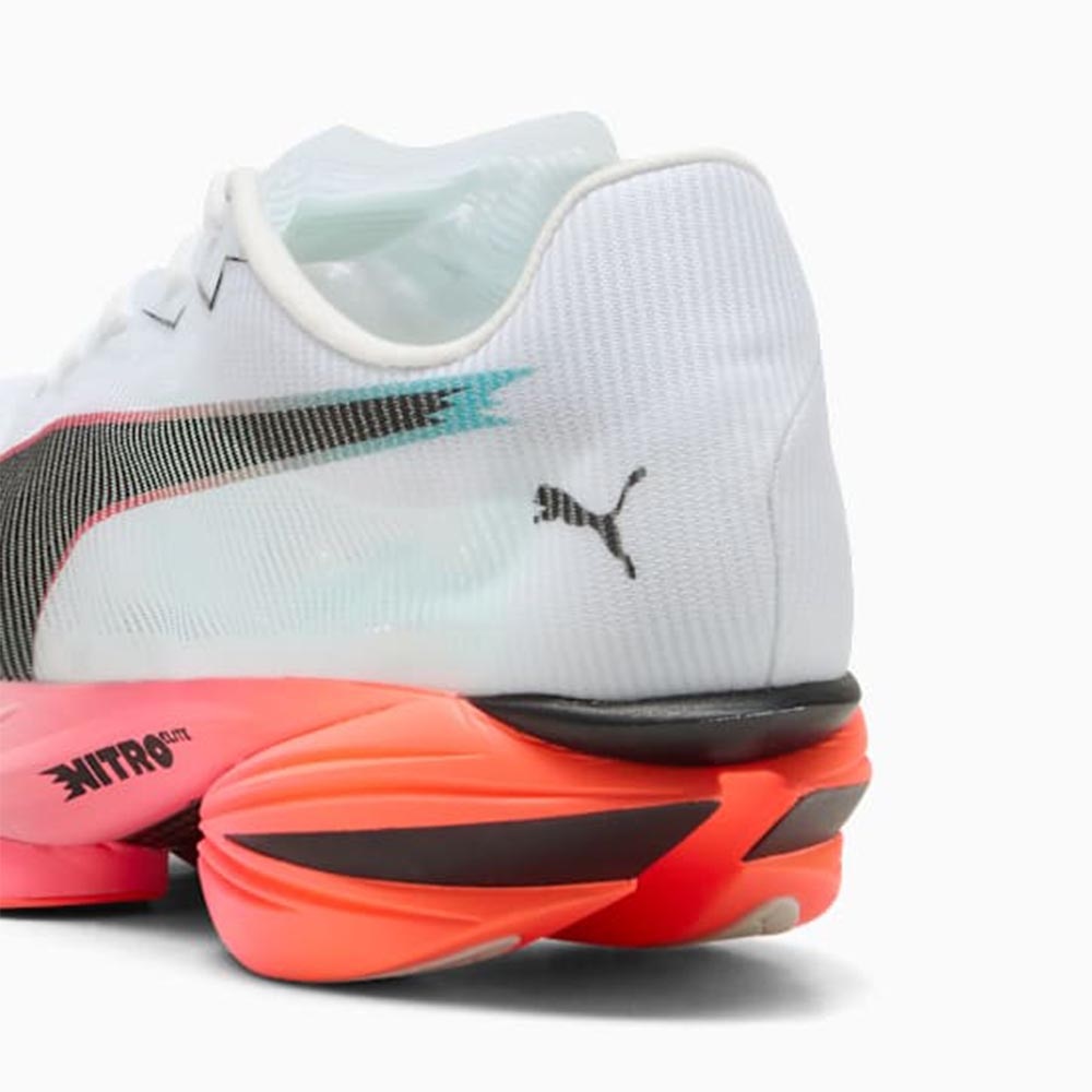 Puma Fast-R Nitro Elite 3 Joggesko Dame Hvit/Turkis/Rosa