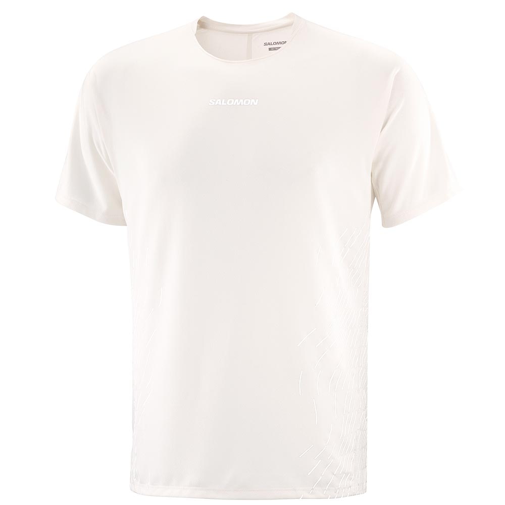 Salomon Sense Aero GFX Kortermet Trøye Herre Hvit/Beige